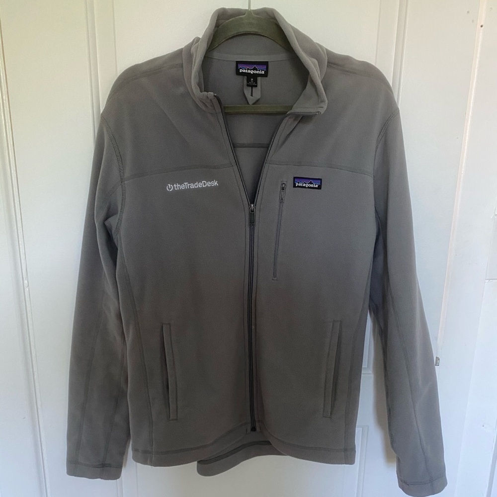 Patagonia grey fleece jacket